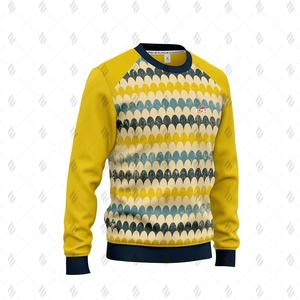 Sweat-shirt à col rond en coton/polyester personnalisé OEM avec impression sérigraphique, coupe classique, teinture unie, écologique, pour l'hiver - Product Image 4