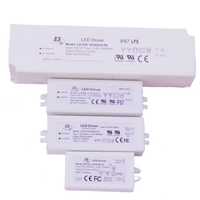 Alimentation électrique LED étanche IP67 en plastique pour éclairage extérieur 12V-48V AC-DC 750mA-3A 10W-15W