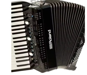 NEW DEAL V-<b>Accordion</b> FR-4x BK Piano Keyboard Type Black 120 Base Keys 128 Tones - Product Image 1