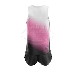 Conjunto de Uniforme Deportivo Ligero de Alta Calidad, 100% Poliéster, Sin Costuras, de Secado Rápido y Duradero, para Atletismo, Carreras de Velocidad, Salto de Vallas, Eventos de Relevos, Personalizable - Product Image 6