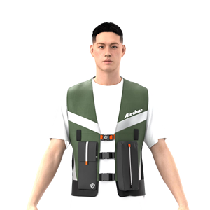 Gilet de protection contre les chutes personnalisé KSNT, veste intelligente portable avec airbag, système de sécurité industrielle certifié TUV, gonflage en 0,2 seconde - Product Image 1