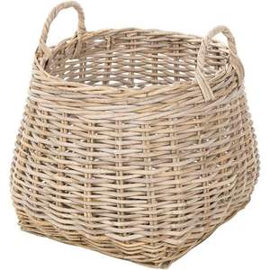 ตะกร้าหวายสีน้ำตาลเทา - Product Image 1