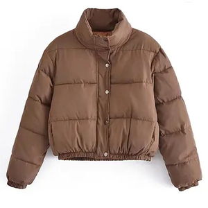 แจ็กเก็ตแบบพองสำหรับผู้ชายเสื้อโค้ทบุฟองผ้าคอตตอนพิมพ์โลโก้สำหรับผู้ชาย - Product Image 1