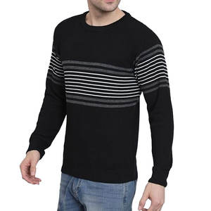 2025 nouveauté hommes mince tricoté pull chaud épissé couleur respirant hiver chandails avec Logo avant Design Unique - Product Image 4