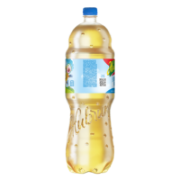 Boisson nutritive non gazeuse à base d'eau aromatisée à la pomme Zhyvchyk, bouteille PET de 1,8 L, fabriquée en Ukraine, à servir réfrigérée
