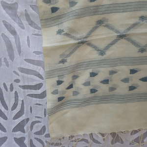 Pañuelos de Tela de Algodón Muslin Jamdani Tejidos a Mano de Alta Calidad con Envoltura para el Cuello, Pañuelos Dupatta, Pañuelo Hijab para Cubrir la Cabeza - Product Image 5