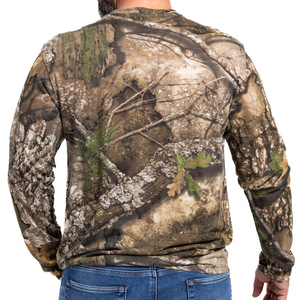 Camisetas de Caza Personalizadas por Sublimación para Hombre, Transpirables, Anti-UV, 100% Poliéster Coolmax, Manga Larga, Venta al Por Mayor - Product Image 4