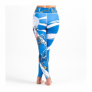 Nestrue Sports Women Yoga Leggings High Waist Full Length Seamless Tummy Control Breathable Four-Way Stretch Print Design - Product Image 6