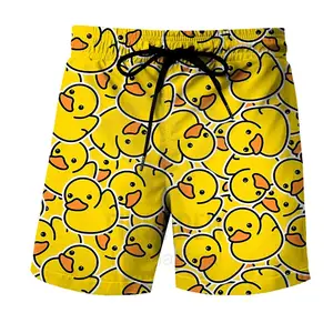 Ready Stock Latest Design Men Customized Printed Shorts Hot Selling Funny Animals Print Breathable Waist Pants Wholesale Shorts
