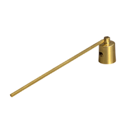 Élégant éteignoir à bougie en laiton massif fait main, écologique, design simple pour la décoration intérieure, accessoires métalliques, pots nobles, vente chaude