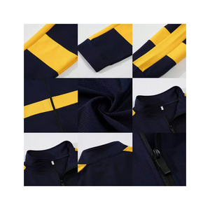 Conjunto Deportivo de Dos Piezas de Algodón Tejido con Cierre para Hombre, Ropa Deportiva Transpirable y Sostenible para Invierno - Product Image 4