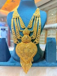 ชุดสร้อยคอชุบทอง24K ดูไบวินเทจเครื่องประดับแฟชั่น - Product Image 5