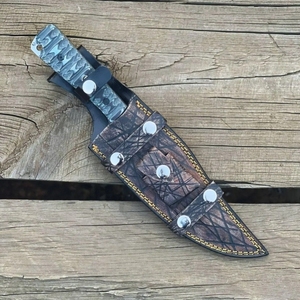 สุดยอดมีดโบวี่แบบหนีบสำหรับผู้ที่ชื่นชอบกิจกรรมกลางแจ้งด้าม Micarta สำหรับมีดล่าสัตว์ตั้งแคมป์กลางแจ้ง - Product Image 5