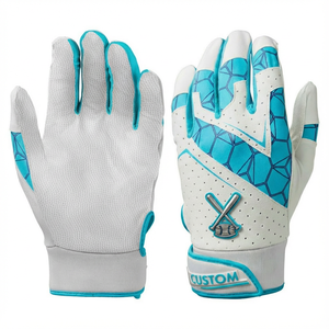 Custom Print Label High Quality Cabretta Leather <b>Batting</b> Gloves Wholesale Non Slip Grip Anti Shock Adult Softball <b>Batting</b> Gloves - Product Image 4