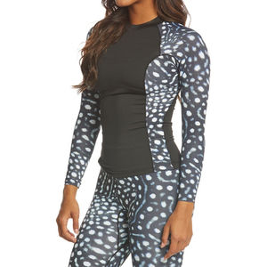 Custom Printed Women Rash Guard <b>Swimming</b> Shirt <b>Long</b> <b>Sleeve</b> High Quality Plain Wholesale Swimwear for Water Activities - Product Image 3