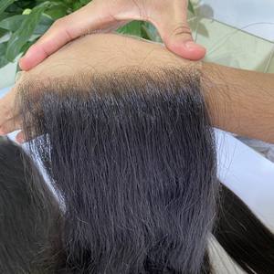 Mechones de cabello humano indio virgen, 100% sin procesar, grado 10A, extensiones de cabello humano peruano virgen con juego de cierre - Product Image 4