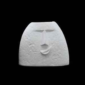 Artesanía cerámica minimalista moderna con diseño facial abstracto y decoración artística con esmalte neutro suave para un estilo contemporáneo. - Product Image 3