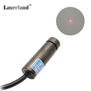 Módulo de diodo laser vermelho DOT focalizável 650nm para corte de tecido, gravação, marcação, posicionamento de soldagem