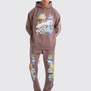 OEM Hombres Invierno Jogger Nueva Llegada 100% Algodón Con Capucha Chándal Sólido Casual Chándal Talla XL Transpirable Logo Diseño para Gimnasio - Product Image 1