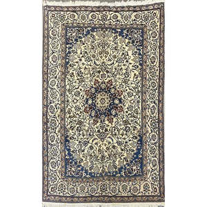 Alfombra persa Nain única en su tipo de 6'7 x 10'0 - Product Image 1