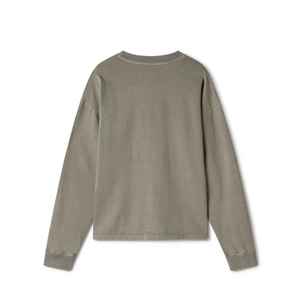 Sweat-shirt à col rond personnalisé 100% coton Sweat-shirt à col rond surdimensionné en molleton français Sweat-shirt uni Streetwear Sweat-shirt à col rond de luxe - Product Image 3