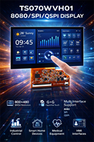 Modulo Display LCD TFT da 7 Pollici 800x480 con Interfaccia QSPI SPI 8080 e Pannello Touch Capacitivo per HMI Industriale