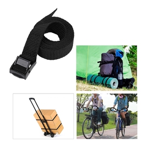 공장 직판 1.5인치 2.5미터 래싱 스트랩 버클 포함 조절 가능한 캠 버클 타이 다운 스트랩 최대 700kg 블랙 - Product Image 6