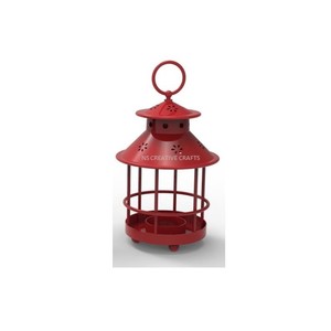 Elaborado a partir de metal de primera calidad Charm Lite Linterna de metal pequeña Acento perfecto para espacios interiores y exteriores disponibles - Product Image 5