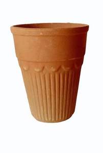 Tasses à thé coniques en terre cuite faites à la main traditionnelles d'Inde tasse à café Lassi Kulfi Kullad pour thé et soucoupes - Product Image 3