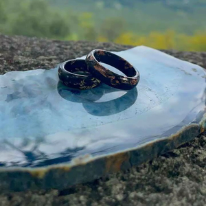 Resin Acrylic Rings Round Shape Handcrafted Love Ring Women Party Jewelry Wholesale Supply for Best Price - Product Image 1