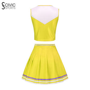 Soutien-gorge de sport en coton et élasthanne avec strass pour enfants CheerLeader Shirts Personnalisable - Product Image 2