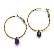 Vintage Gold Matte Brush Finish <b>Hoop</b> <b>Earrings</b> Trendy Minimalist Jewelry for Party and Gift - Product Image 4