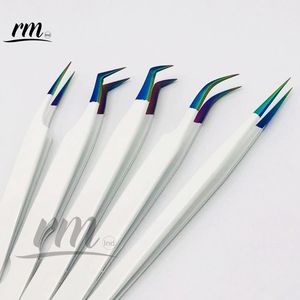 RMI, producto personalizado, pinzas de extensión de pestañas, punta de Plasma múltiple y juego de pinzas recubiertas de polvo blanco - Product Image 6