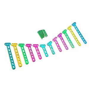 ชุดเครื่องมือผ่าตัดกระดูกสัตว์ ไทเทเนียม โอเบิล ที พ্লেท สแตนเลส สำหรับศัลยกรรมกระดูก 12 ชิ้น ขนาด 35 มม. พร้อมสกรู LCP 50 ตัว คู่มือการใช้งาน - Product Image 1