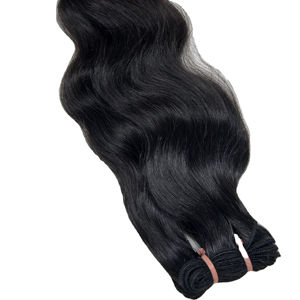 Extensions de cheveux humains indiens Body Wave malaisiens qualité supérieure vierge Remy cuticule alignée faisceaux de vente en gros naturels - Product Image 1