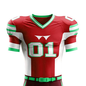 Uniforme de Fútbol Americano Personalizado de Manga Corta con Logotipo de Sublimación Personalizado de Bajo MOQ, Ropa Deportiva, Uniforme Hecho a Medida - Product Image 3