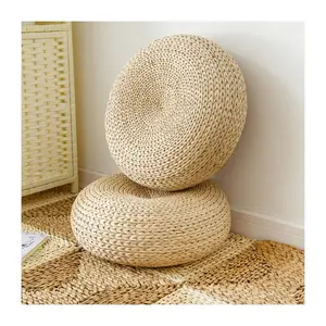 Wholesale water hyacinth chair ottoman cushion exquisite and unique design custom size acceptable
