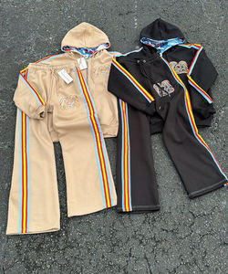 Chándal de Invierno Personalizado para Hombre, con Capucha, Forro Polar, Tejido Transpirable, Bordado, Diseño Sólido, Estilo Urbano, Servicio OEM de Alta Gama - Product Image 1