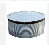 Réservoir d'eau rond en acier galvanisé ondulé pour l'irrigation industrielle et la collecte des eaux de pluie, capacité de 50 000 L/heure, garantie de 5 ans