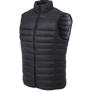 Chaleco acolchado de invierno personalizado para hombre, chaleco sin mangas acolchado con capucha extraíble, chaqueta informal cálida con cremallera y color de soporte - Product Image 5