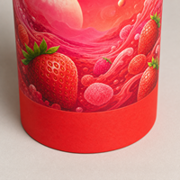Tube d'emballage en papier pour pop-corn au caramel