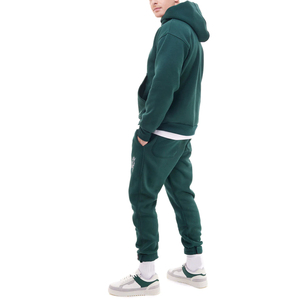 Survêtement brodé personnalisé OEM pour hommes, ensemble confortable et décontracté pour l'hiver, ensemble grande taille avec impression de logo, dernier style Streetwear - Product Image 3