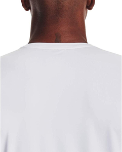 เสื้อยืดกีฬาสำหรับผู้ชายผ้าโพลีเอสเตอร์/ ผ้าฝ้ายแห้งเร็วผ้าทอลายพื้นเนื้อนุ่มพิเศษระบายอากาศ - Product Image 3