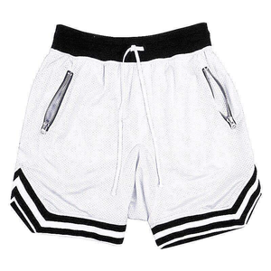 Short de sport de basket-ball d'été pour hommes en vente en gros Short décontracté en maille solide respirante à séchage rapide 100% polyester de style Hip Hop pour - Product Image 1