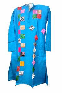 Formal Casual Wear Traditional Indian Printed Jaipur <b>Shirt</b> Party <b>Men</b> Long Sleeved Cotton Kurtas Hand Drawn <b>Paisley</b> Wrinkle Free - Product Image 5