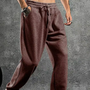 Pantalones Deportivos Extra Grandes de Primera Calidad, Lavado Ácido Personalizado, Antiarrugas, de Algodón, Pantalones Casuales para Hombre, Transpirables, para Toda Temporada - Product Image 1