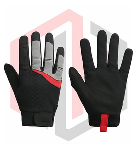 ถุงมือนิรภัยทำจากหนัง PU ส่วนประกอบโพลีเอสเตอร์กันลื่นขนาด13นิ้วสำหรับงานอุตสาหกรรมใช้ในสวน - Product Image 1