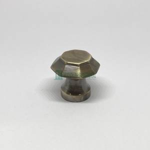 Bouton en laiton antique-Bouton en laiton massif Fabricant indien en gros Conceptions personnalisées Usinage de précision rond - Product Image 2