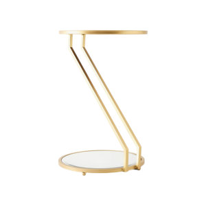 Table d'appoint en métal au design luxueux fait à la main avec plateau en verre pour chambre salon à prix abordable - Product Image 1