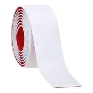 Tira de transición de suelo autoadhesiva de PVC blanco de diseño moderno 6,6 Ftx2, embellecedor de suelo divisor plano de vinilo - Product Image 1